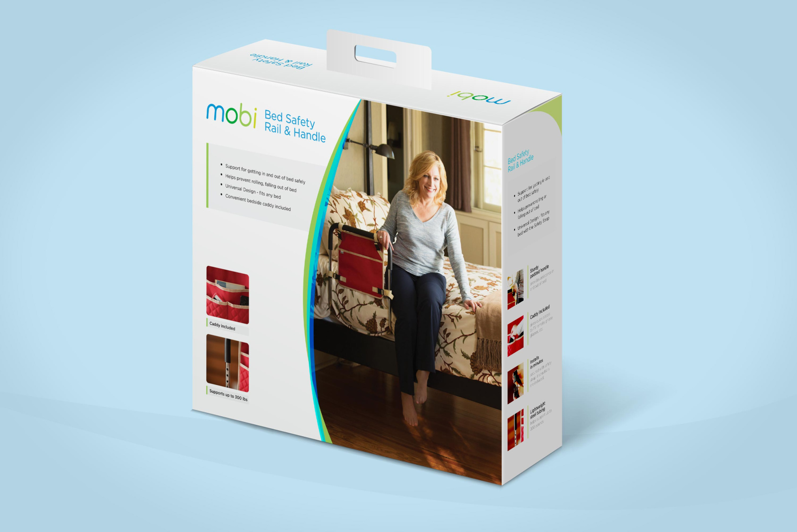 Juvo Movi bed rail package design front