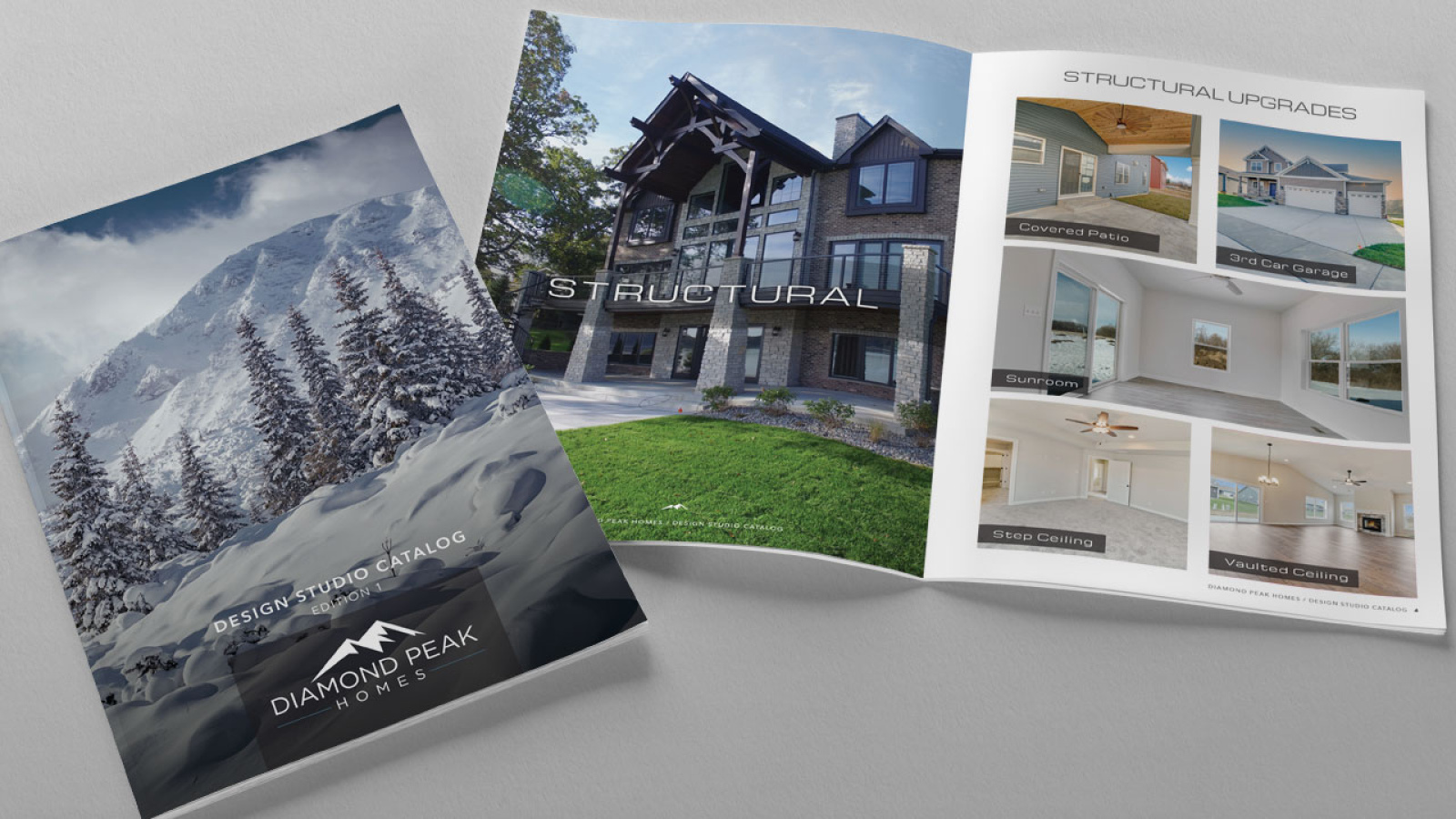 HighImpact Catalog Design for Diamond Peak Homes News