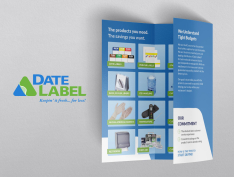 Date Label Tri-Fold Brochure