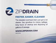 Zip Drain Trade Show Graphics