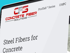 Concrete Fiber Solutions Website
